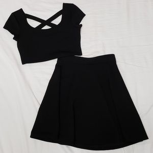 Skirt and Crop Top Set